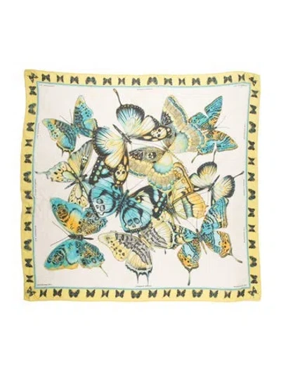 Pre-owned Barbara Bui Silk Printed Scarf In Neutral