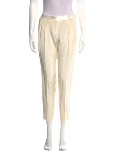 Pre-owned Barbara Bui Silk Skinny Leg Pants W/ Tags In Neutral