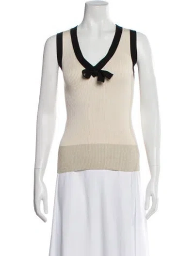 Pre-owned Barbara Bui Silk V-neck Top