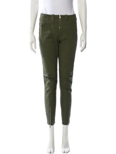 Pre-owned Barbara Bui Skinny Leg Pants In Green