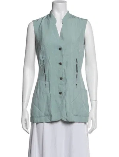 Pre-owned Barbara Bui Sleeveless Top In Green