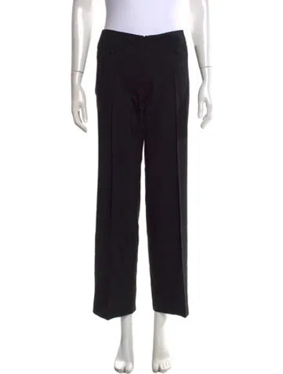 Pre-owned Barbara Bui Straight Leg Pants In Black