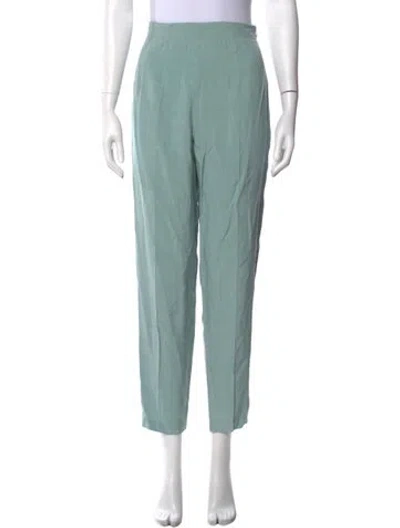 Pre-owned Barbara Bui Straight Leg Pants In Blue/green