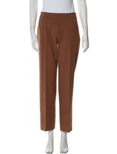Pre-owned Barbara Bui Straight Leg Pants In Brown