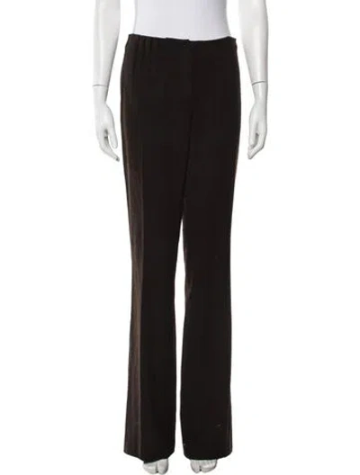 Pre-owned Barbara Bui Straight Leg Pants In Brown