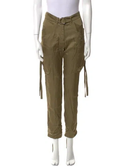 Pre-owned Barbara Bui Straight Leg Pants In Green