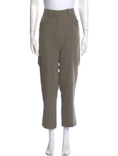 Pre-owned Barbara Bui Straight Leg Pants In Green