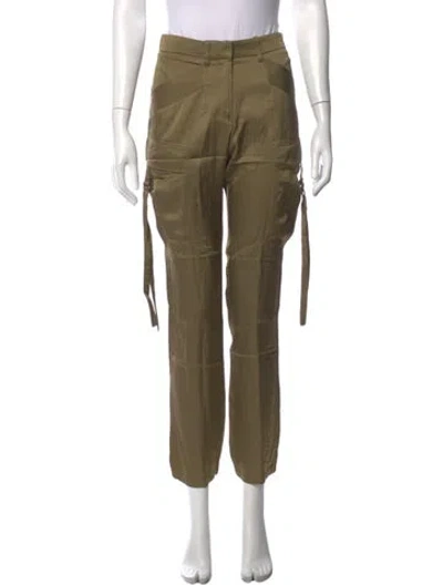 Pre-owned Barbara Bui Straight Leg Pants In Green