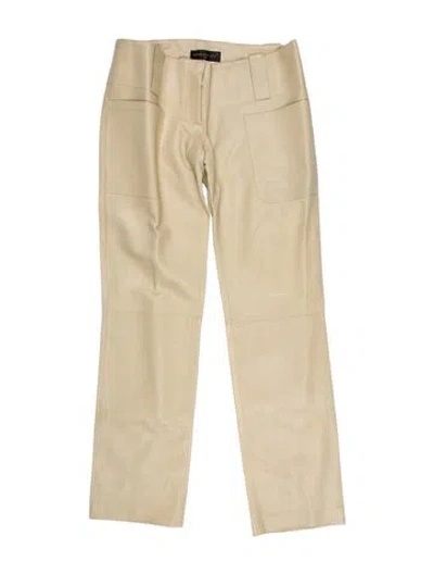 Pre-owned Barbara Bui Straight Leg Pants In Neutral