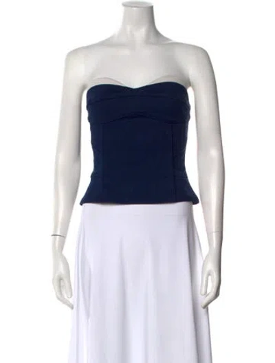Pre-owned Barbara Bui Strapless Top In Black