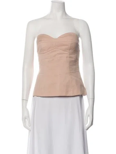 Pre-owned Barbara Bui Strapless Top In Neutrals