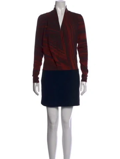 Pre-owned Barbara Bui Striped Mini Dress In Multicolor
