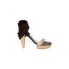 Barbara Bui Suede And Snakeskin Lace-up Heels - '10s In Multi