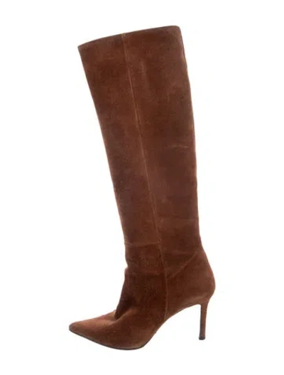 Pre-owned Barbara Bui Suede Boots In Brown