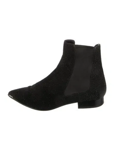 Pre-owned Barbara Bui Suede Chelsea Boots In Black