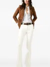 Barbara Bui Suede Jacket In Brown