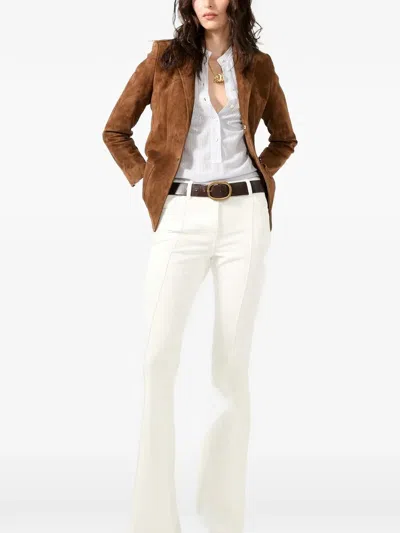 Barbara Bui Suede Jacket In Brown