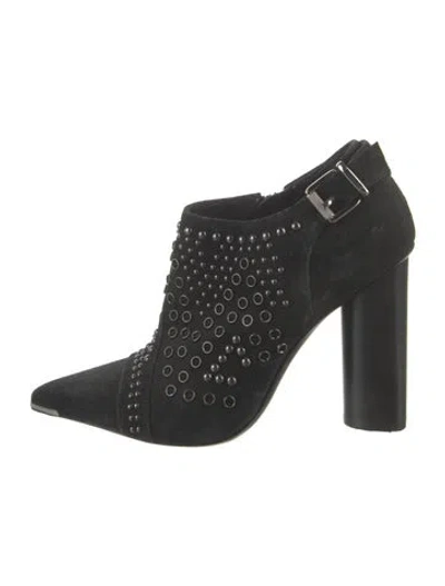 Pre-owned Barbara Bui Suede Patterned Pumps In Black