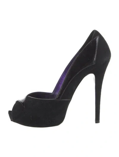 Pre-owned Barbara Bui Suede Pumps In Black