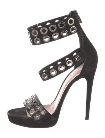 Pre-owned Barbara Bui Suede Sandals In Black