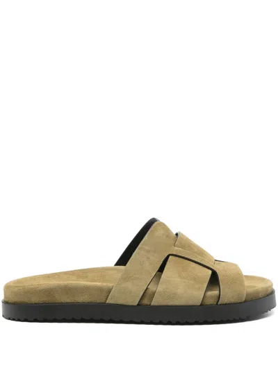 Barbara Bui Suede Sandals In Green