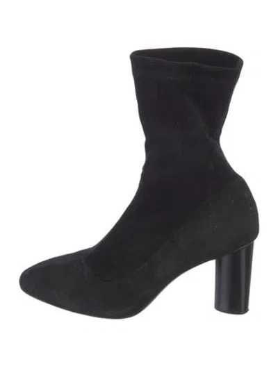 Pre-owned Barbara Bui Suede Sock Boots In Black