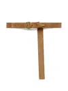 Barbara Bui Suede-finish Buckle-fastening Belt In Brown