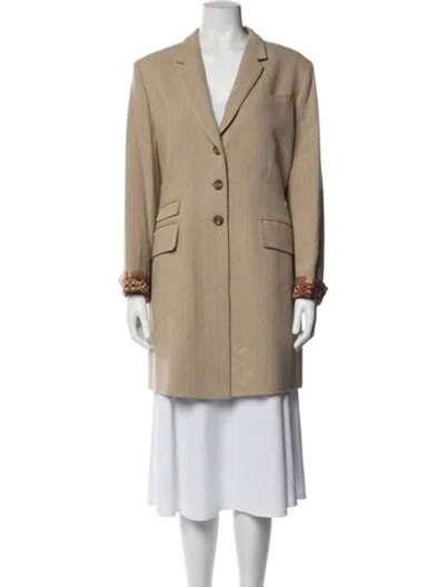 Pre-owned Barbara Bui Tweed Pattern Coat In Neutrals