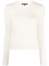 Barbara Bui V-neck Ladder-stitch Jumper In Neutrals