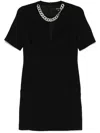 Barbara Bui Jewel Crepe Dress In 10 Black