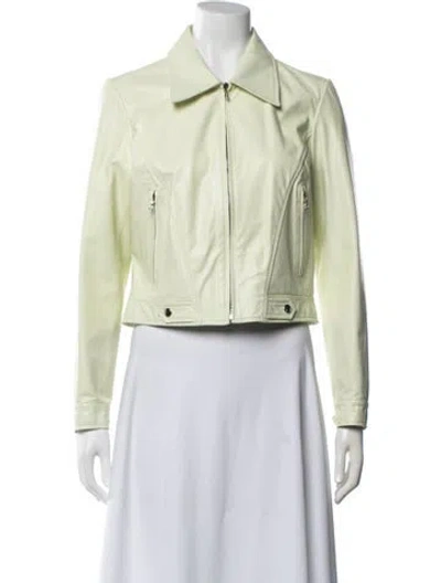 Pre-owned Barbara Bui Vintage Late 1990's - Early 2000's Biker Jacket In Green