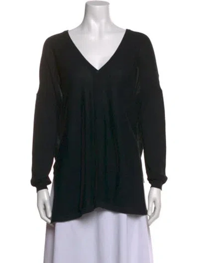 Pre-owned Barbara Bui V-neck Sweater In Black