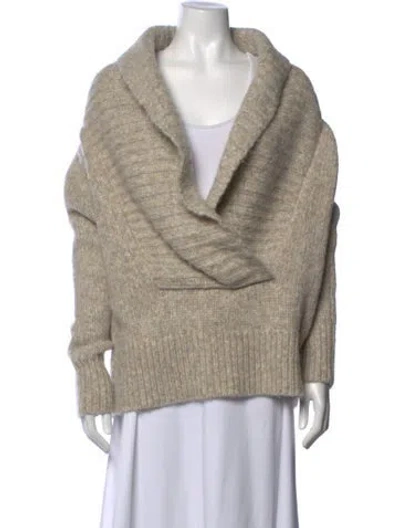 Pre-owned Barbara Bui V-neck Sweater In Neutral