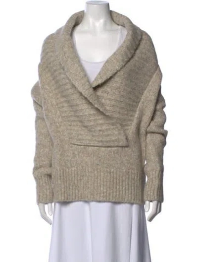 Pre-owned Barbara Bui V-neck Sweater W/ Tags In Neutral