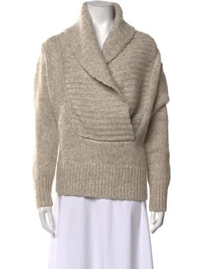 Pre-owned Barbara Bui V-neck Sweater W/ Tags In Neutral