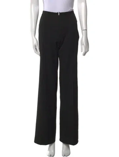 Pre-owned Barbara Bui Wide Leg Pants In Black