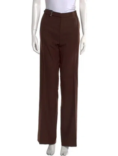 Pre-owned Barbara Bui Wide Leg Pants In Brown