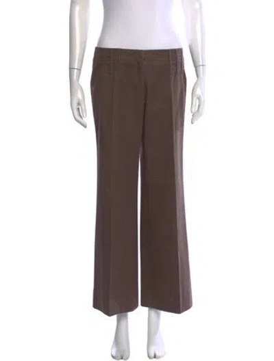 Pre-owned Barbara Bui Wide Leg Pants In Brown