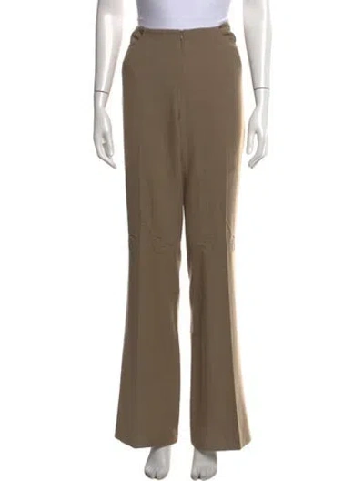 Pre-owned Barbara Bui Wide Leg Pants In Brown