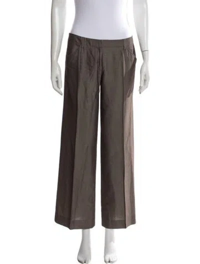 Pre-owned Barbara Bui Wide Leg Pants In Brown