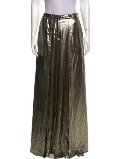 Pre-owned Barbara Bui Wide Leg Pants In Gold