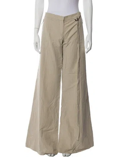 Pre-owned Barbara Bui Wide Leg Pants In Neutral
