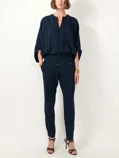 Barbara Bui Wide-leg Fluid Jumpsuit In Navy