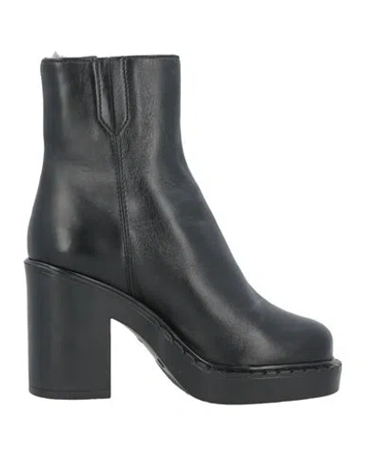 Barbara Bui Woman Ankle Boots Black Size 11 Soft Leather