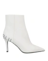 Barbara Bui Woman Ankle Boots White Size 6 Soft Leather In White
