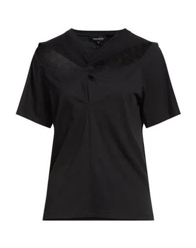 Barbara Bui Woman T-shirt Black Size L Cotton