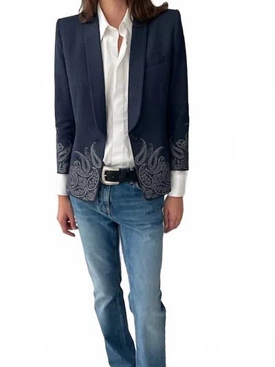 Barbara Bui Women's Single Button Jacket In Denim In Blue