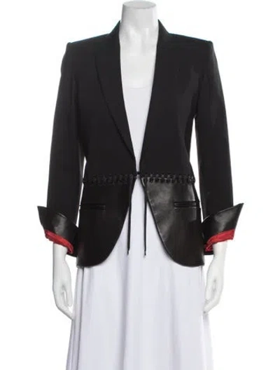Pre-owned Barbara Bui Wool Blazer In Black