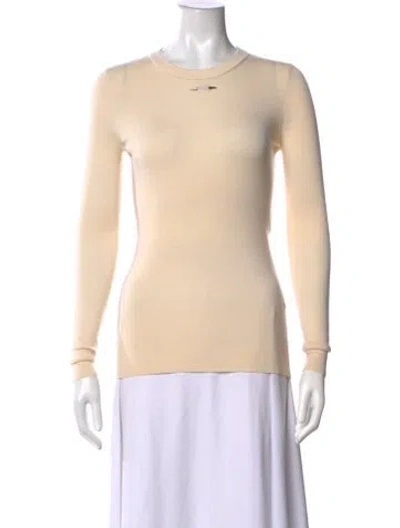 Pre-owned Barbara Bui Wool Crew Neck Sweater In Neutrals