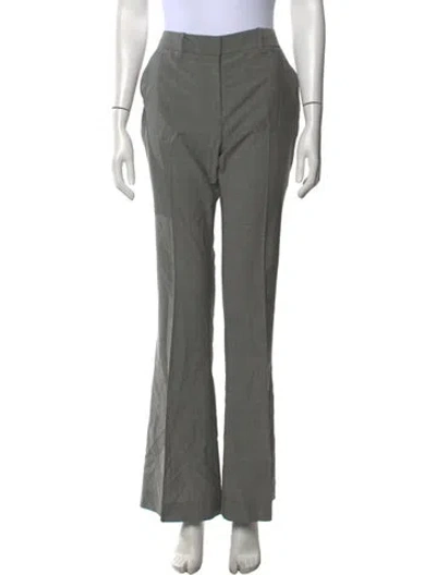 Pre-owned Barbara Bui Wool Flared Pants In Grey